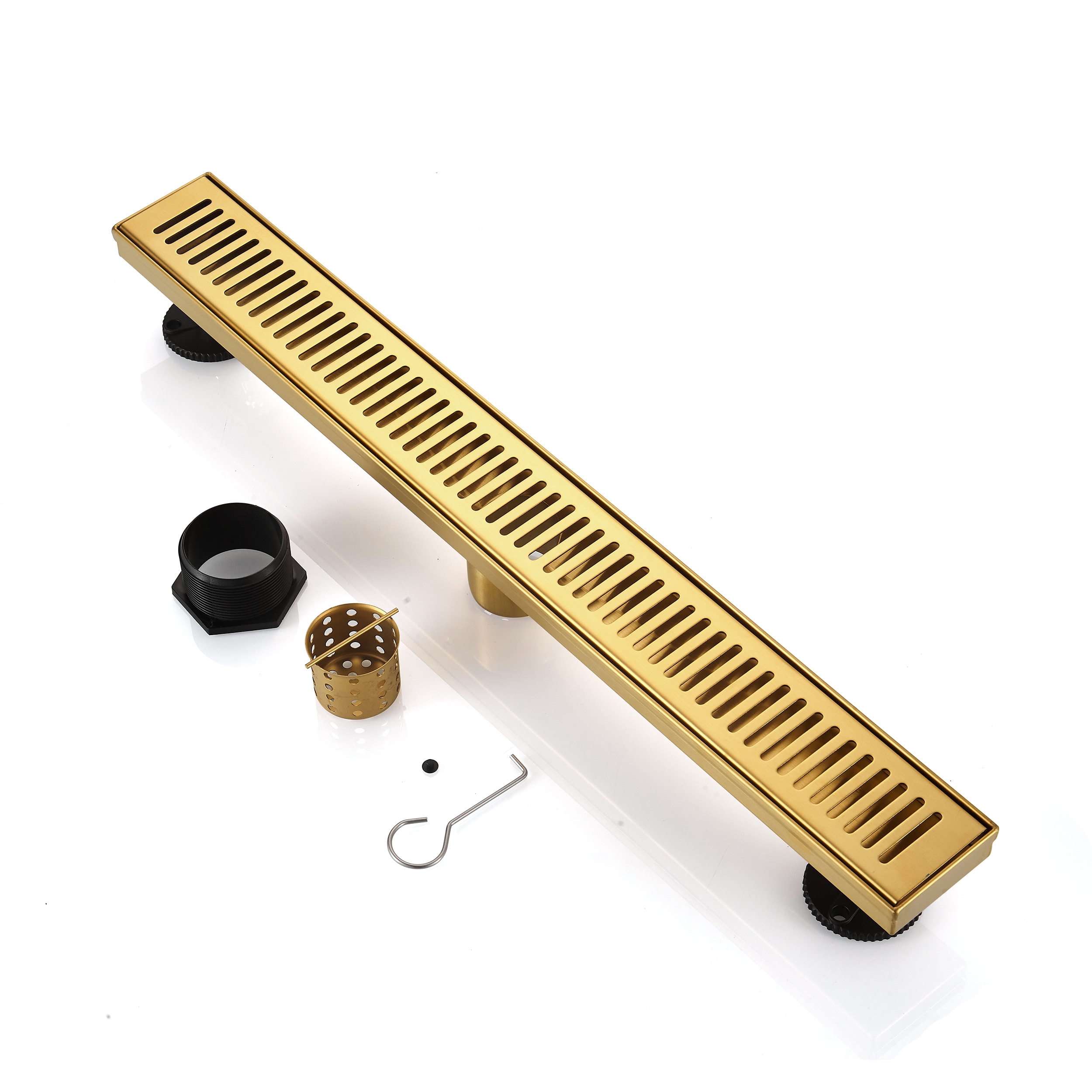 BOANN BNLD24GD  304 2-in Gold Rectangle Stainless Steel General-purpose Drain