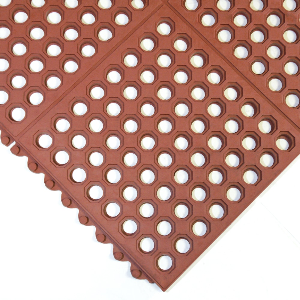 Rubber-Cal 2-ft x 3-ft Interlocking Finished Tile Square Indoor or Outdoor  Home Anti-fatigue Mat in the Mats department at