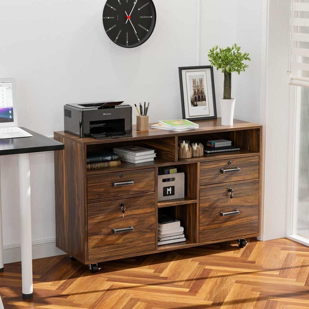 Winado LO1G52002796 Coffee 4 -Drawer 18.89-in File Cabinet