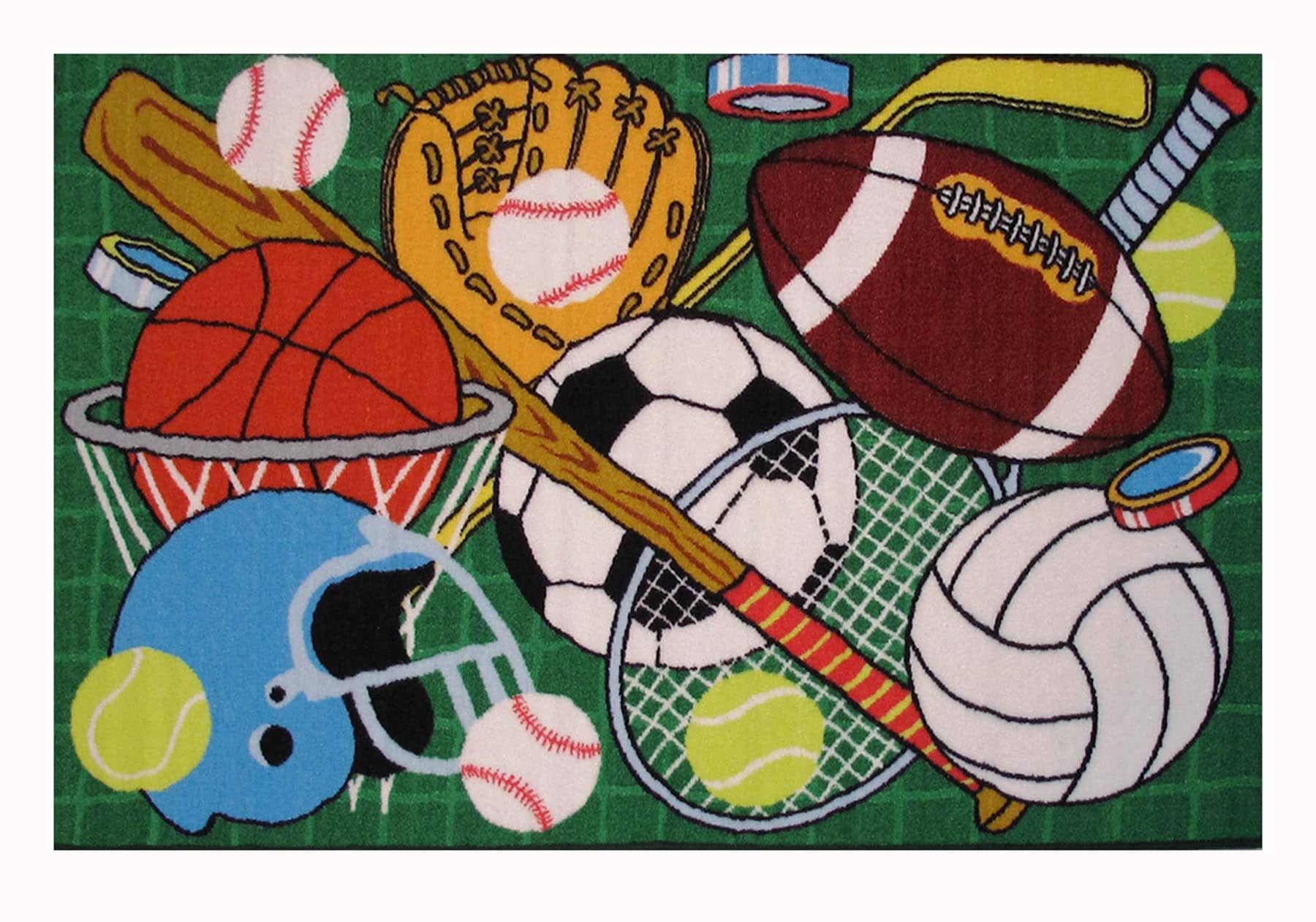 Fun Rugs FT-124 3958 Fun Time 3 X 4 (ft) Multi-color Indoor Area Rug