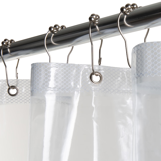 Vinyl Clear Solid Shower Liner, How To Get Rust Off Curtains