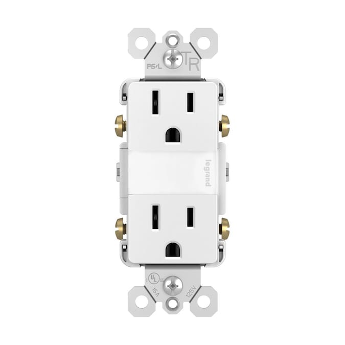 Legrand Radiant 2 Outlets//nightlight 15amp TR 20 Year LED White for sale online