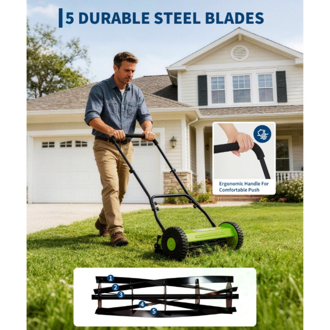 Aoile G00OM451 Cordless-Elec-Push-Mowers - View #3
