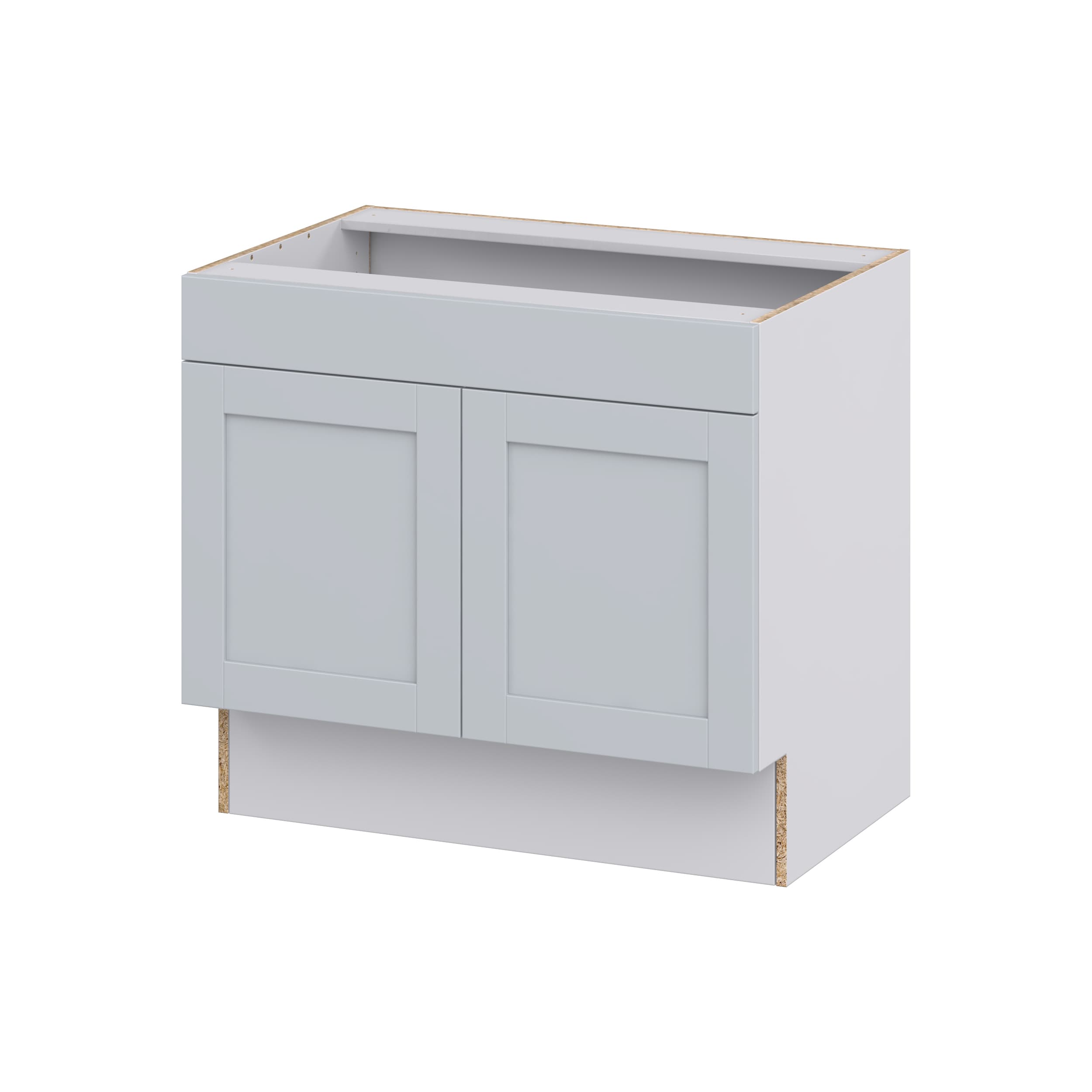 Hugo&Borg 36-in W x 32.5-in H x 24-in D Wood Base Fully Assembled Cabinet (Recessed Panel Shaker Door Style)