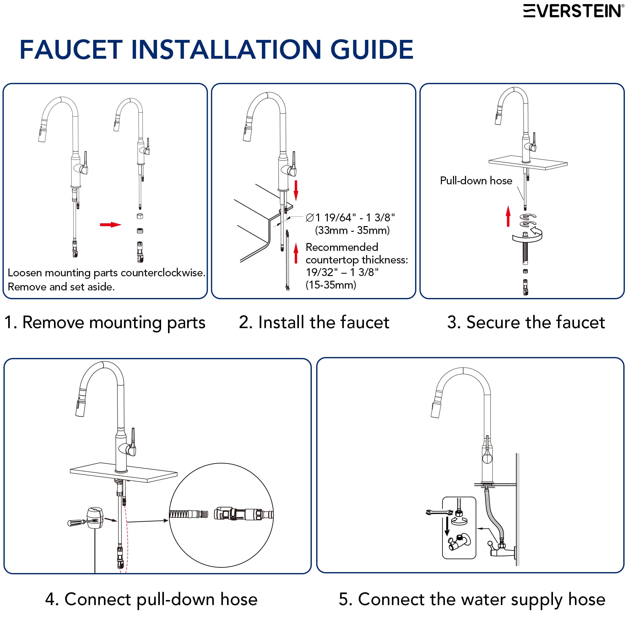 EVERSTEIN SFS-1297K-BK Kitchen-Faucets - View #10