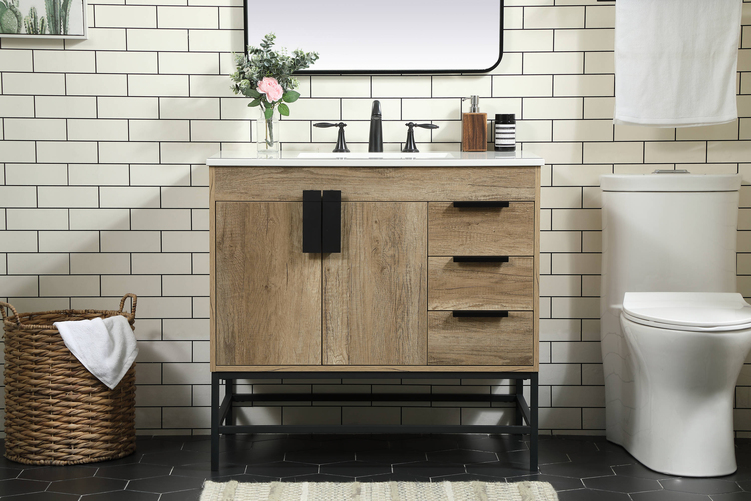 Elegant Decor HF146508NT Bath-Vanity-Combo - View #2