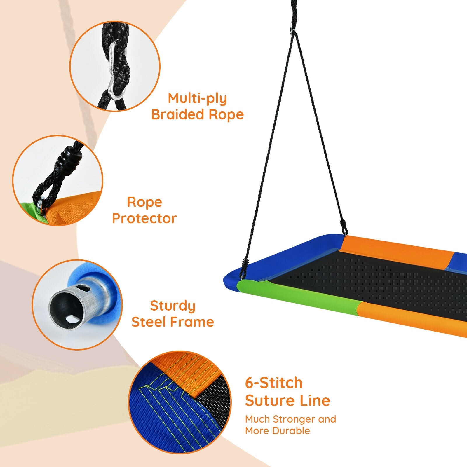 Slickblue D-CO-GOB03607PO Playset-Swings - View #3