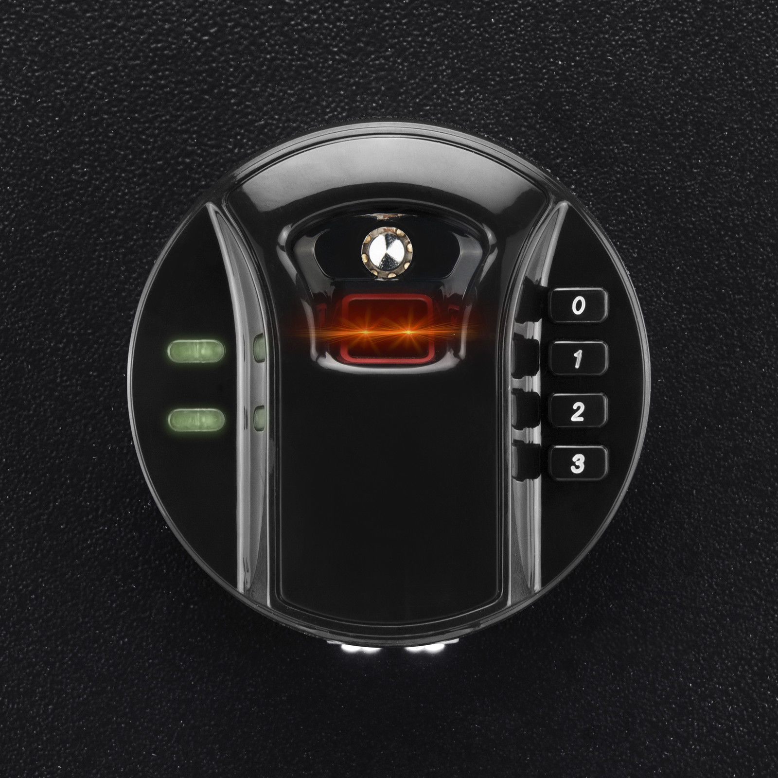 Black Steel Biometric Digital Keypad Safe with Fingerprint Scanner