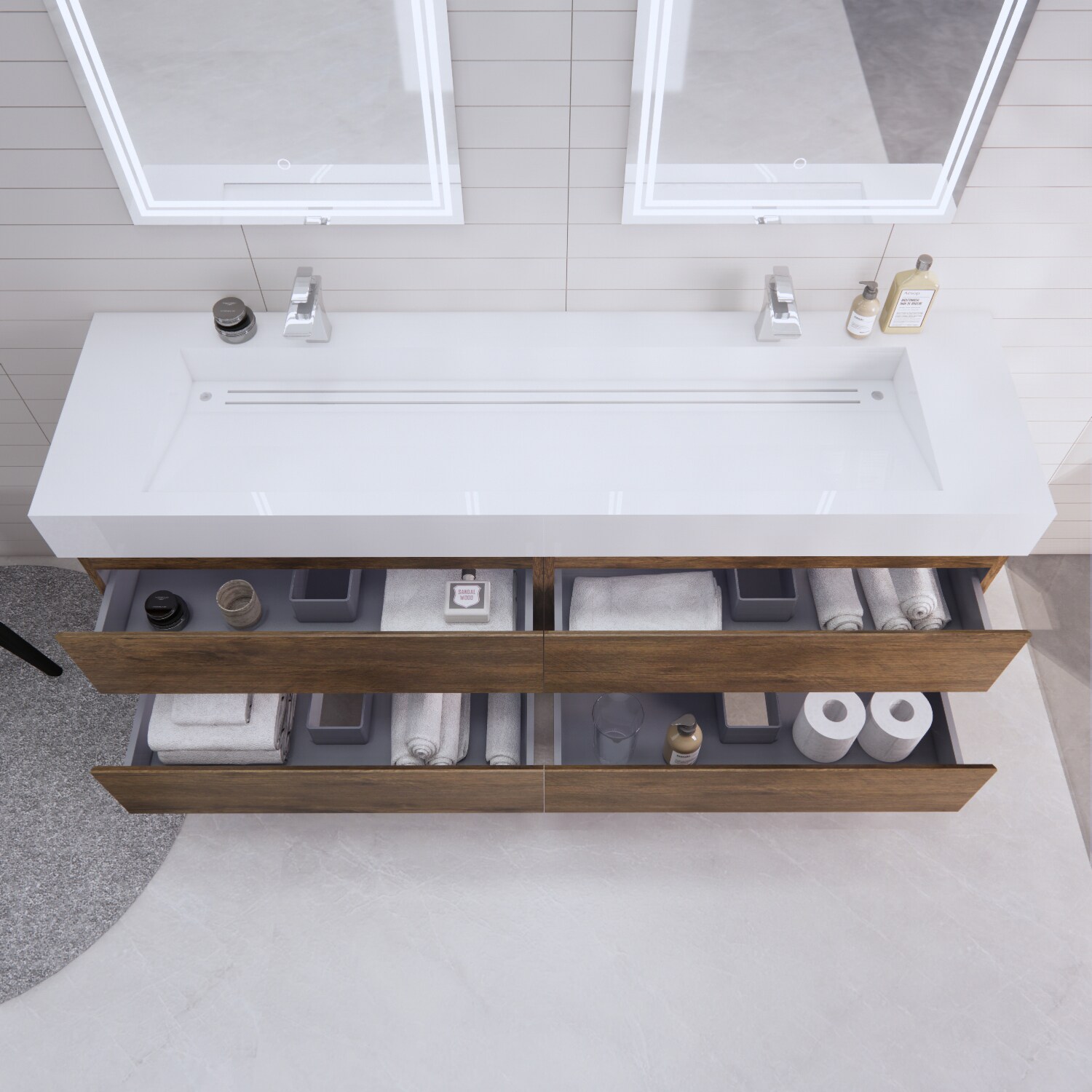 BV Better Vanity BTB-72D-RW Bath-Vanity-Combo - View #6