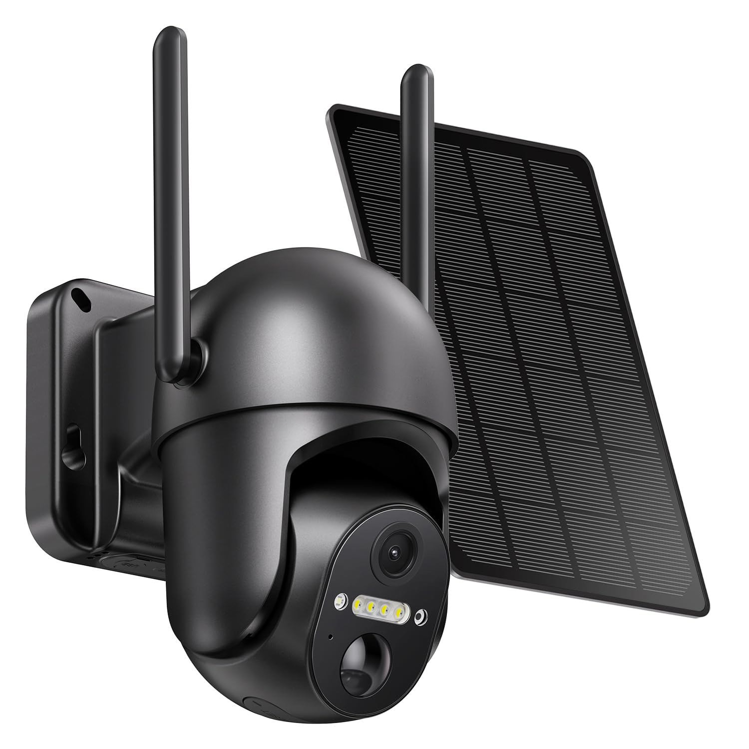 Etokfoks  Solar Powered Outdoor Security Camera 2K 360 View Color Night Vision PIR Motion Sensor WiFi Surveillance