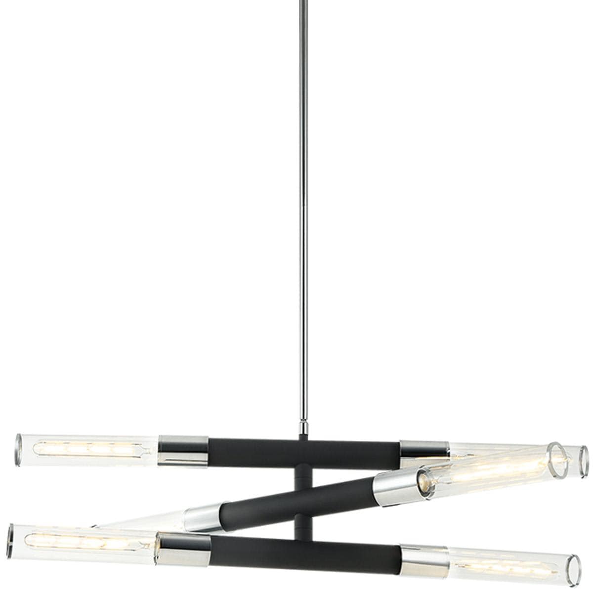 Matteo 2444270 Lighting C61206MBCH Tubo Pendant Matte Black