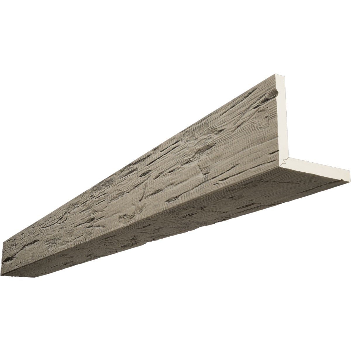 Ekena Millwork BMHH2C0100X040X192AL 1-in x 10-in x 16-ft Almond Finished Urethane L-Shaped Decorative Beam