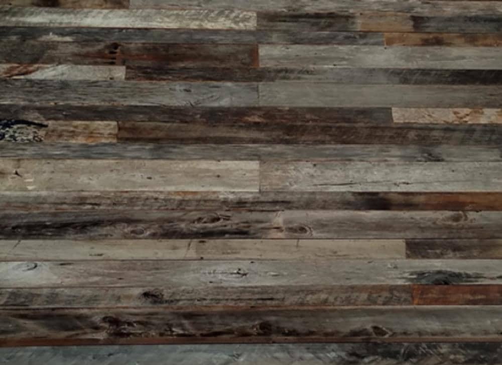 SIBERIAN HERITAGE Shiplap Boards - Reclaimed Wood Planks for Wainscoting -  Wood Panels for Interior Wall Decor - Set of 12 Barnwood Planks (32 x 4 x