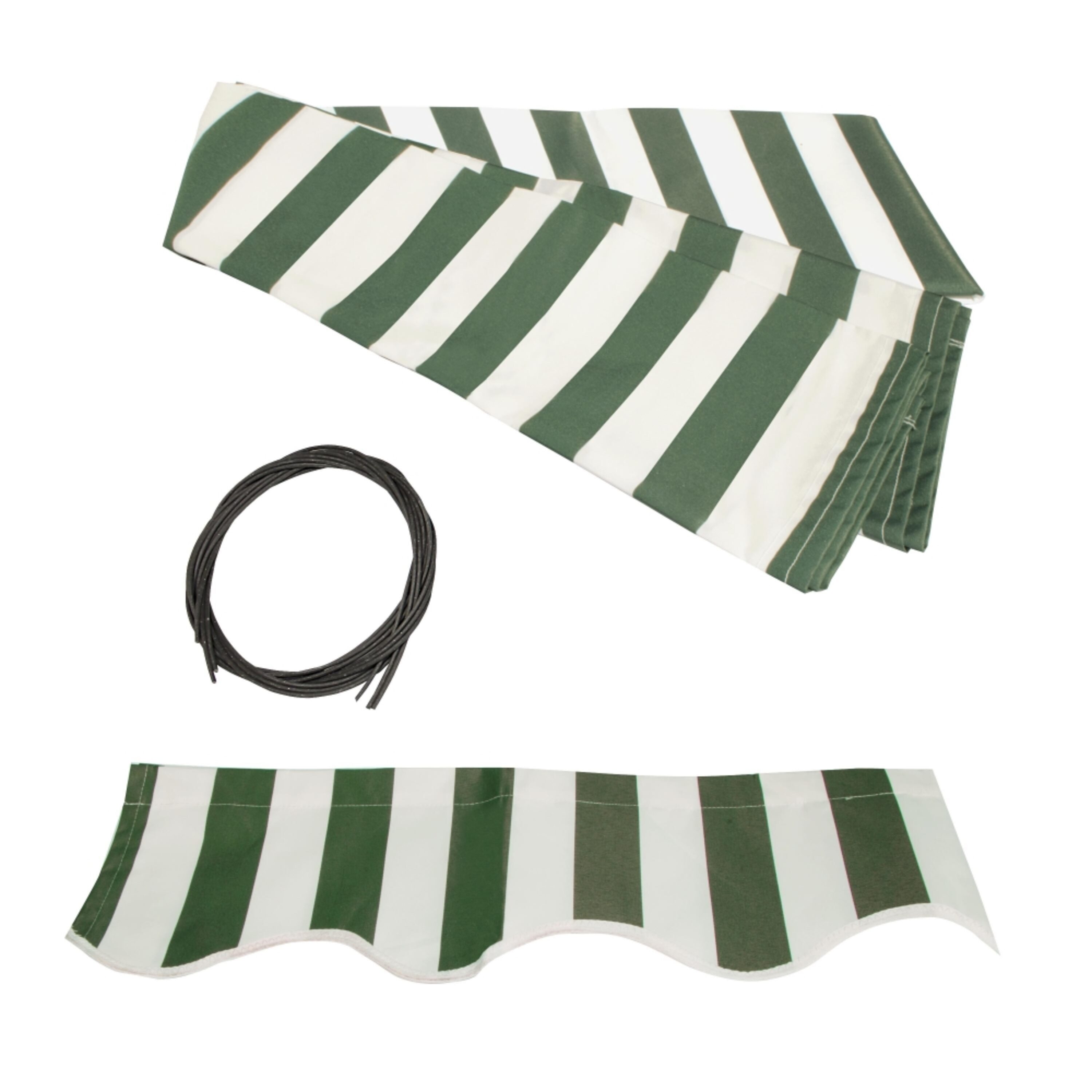 ALEKO FAB16X10GRWT00-LO Retractable 16X10 Ft Awning Fabric Replacement