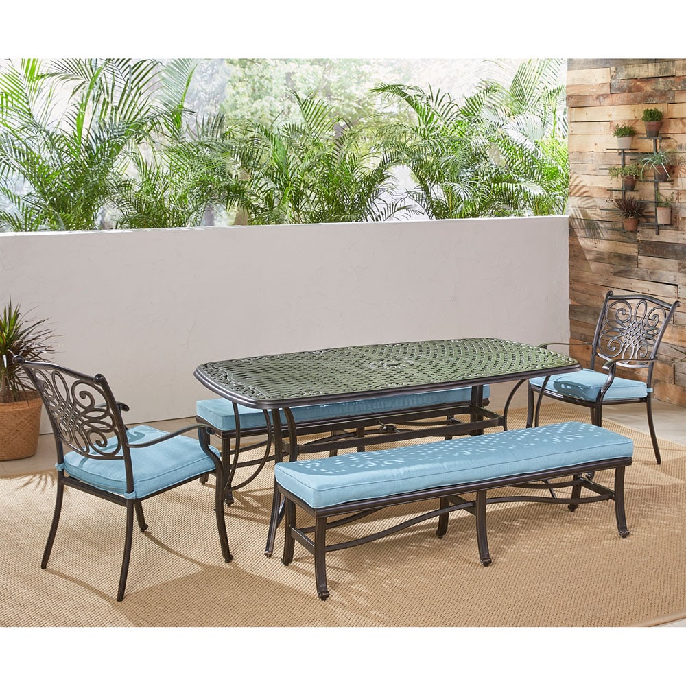 Hanover TRADDN5PCBN-BLU Patio-Dining-Sets - View #17