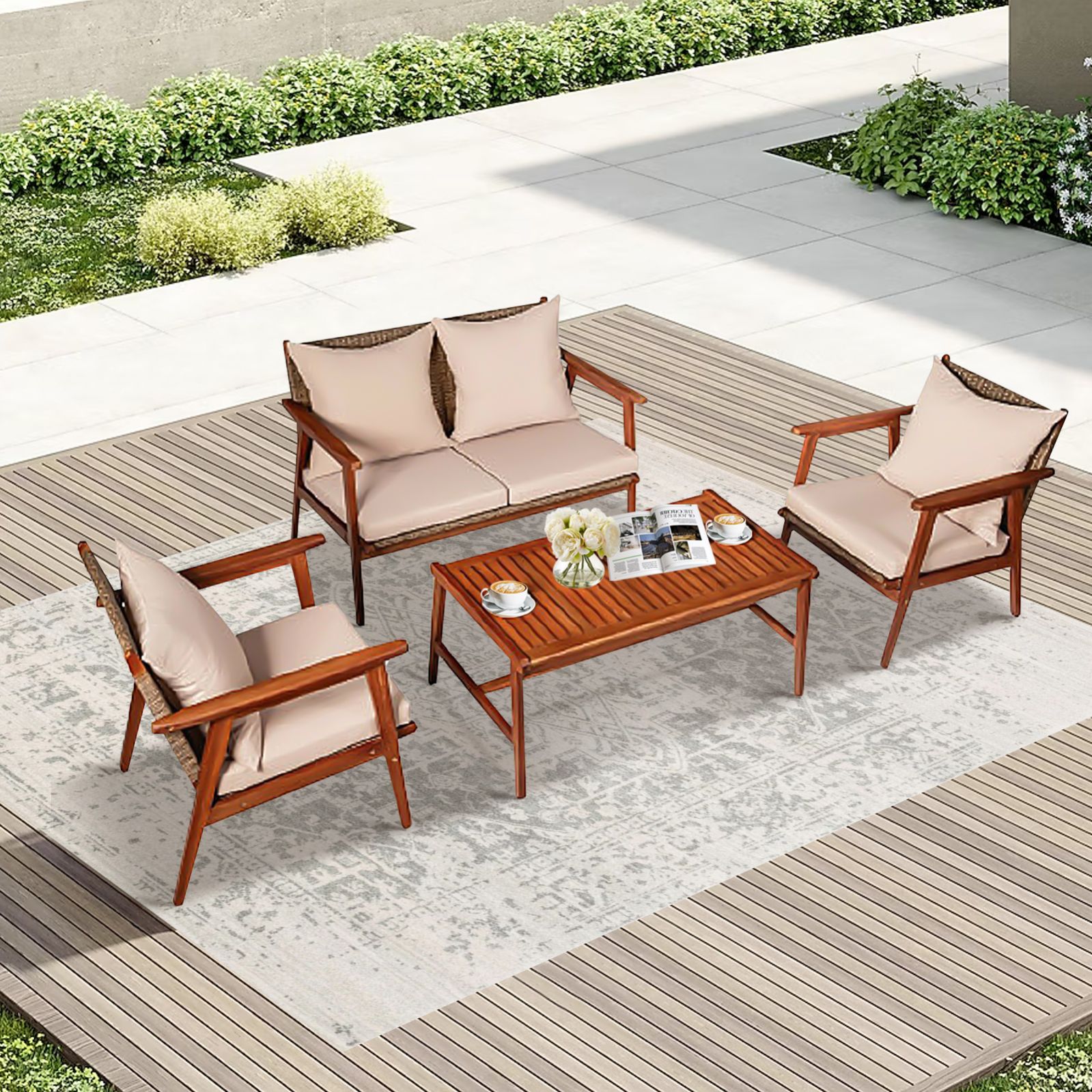 WELLFOR OUS68969BNA+ Patio-Conversation-Sets - View #4