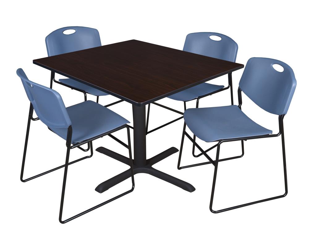 Regency TB4848MW44BE Breakroom Brown 4-Person Training Table (48-in W x 29-in H)
