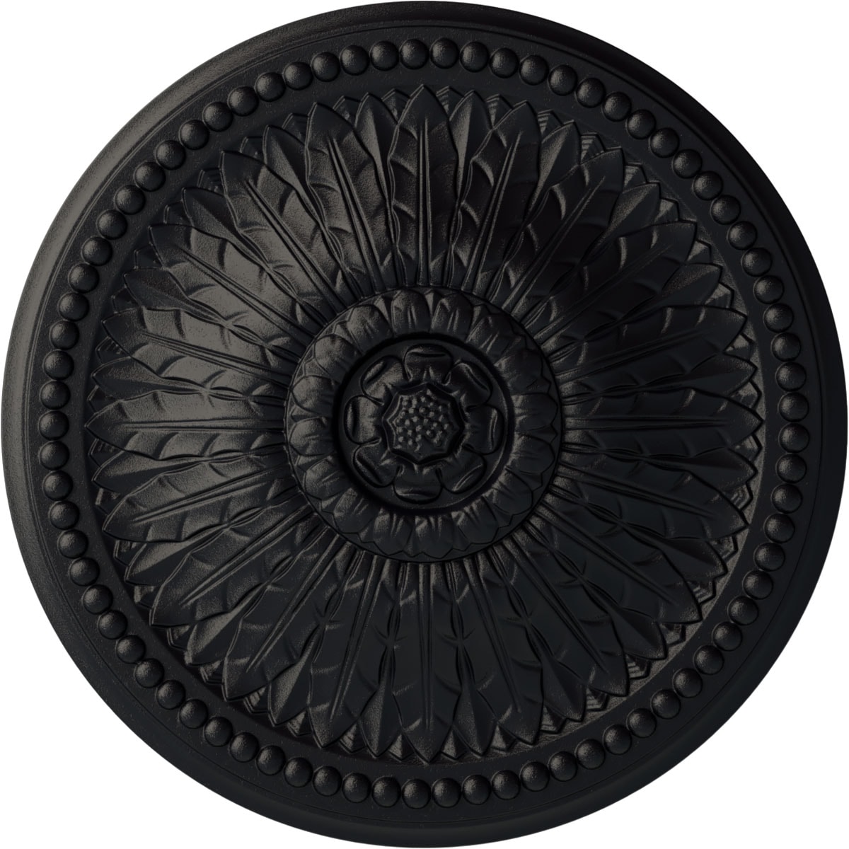 Ekena Millwork CM29SPSGS Springtime 29.375-in W x 29.375-in L Steel Gray Polyurethane Ceiling Medallion