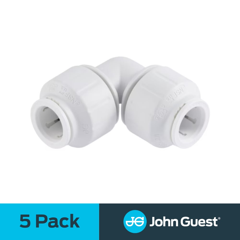 John Guest PEI0320 1/2-in Push-to-Connect 90-Degree Standard Elbow (5-Pack)