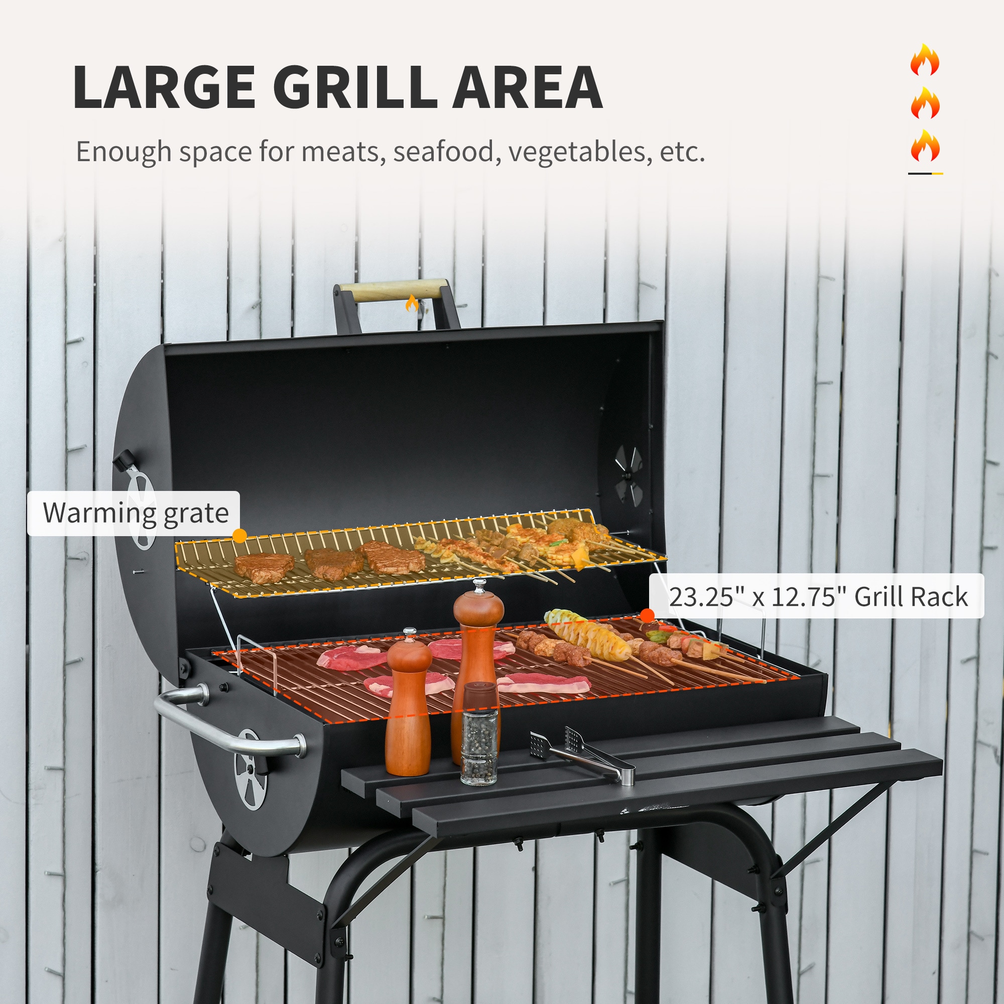 BABOOM BOM-P174308-OR Charcoal-Grills - View #3