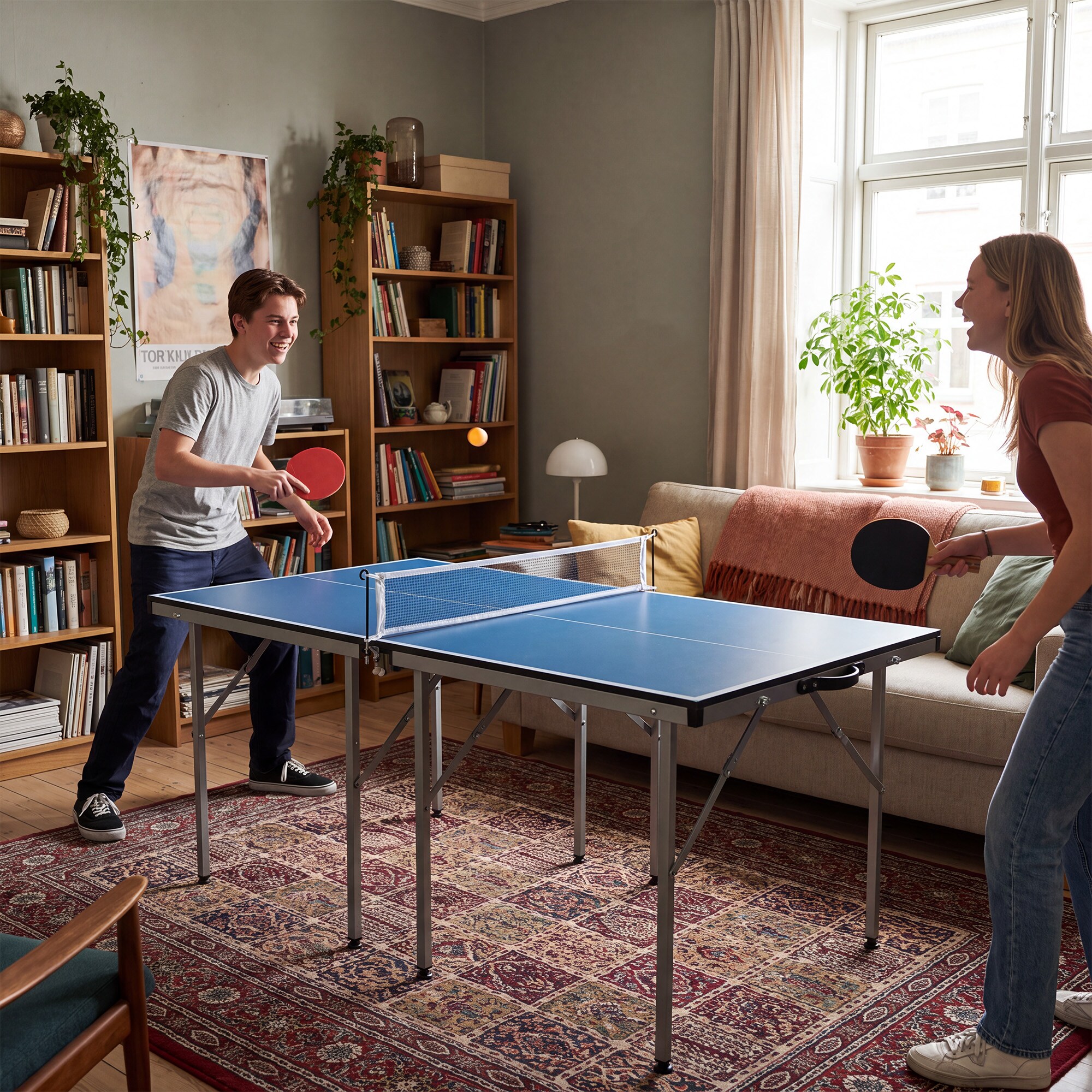 GarveeLife BKC-NPXJZARSQLW Ping-Pong-Table - View #3