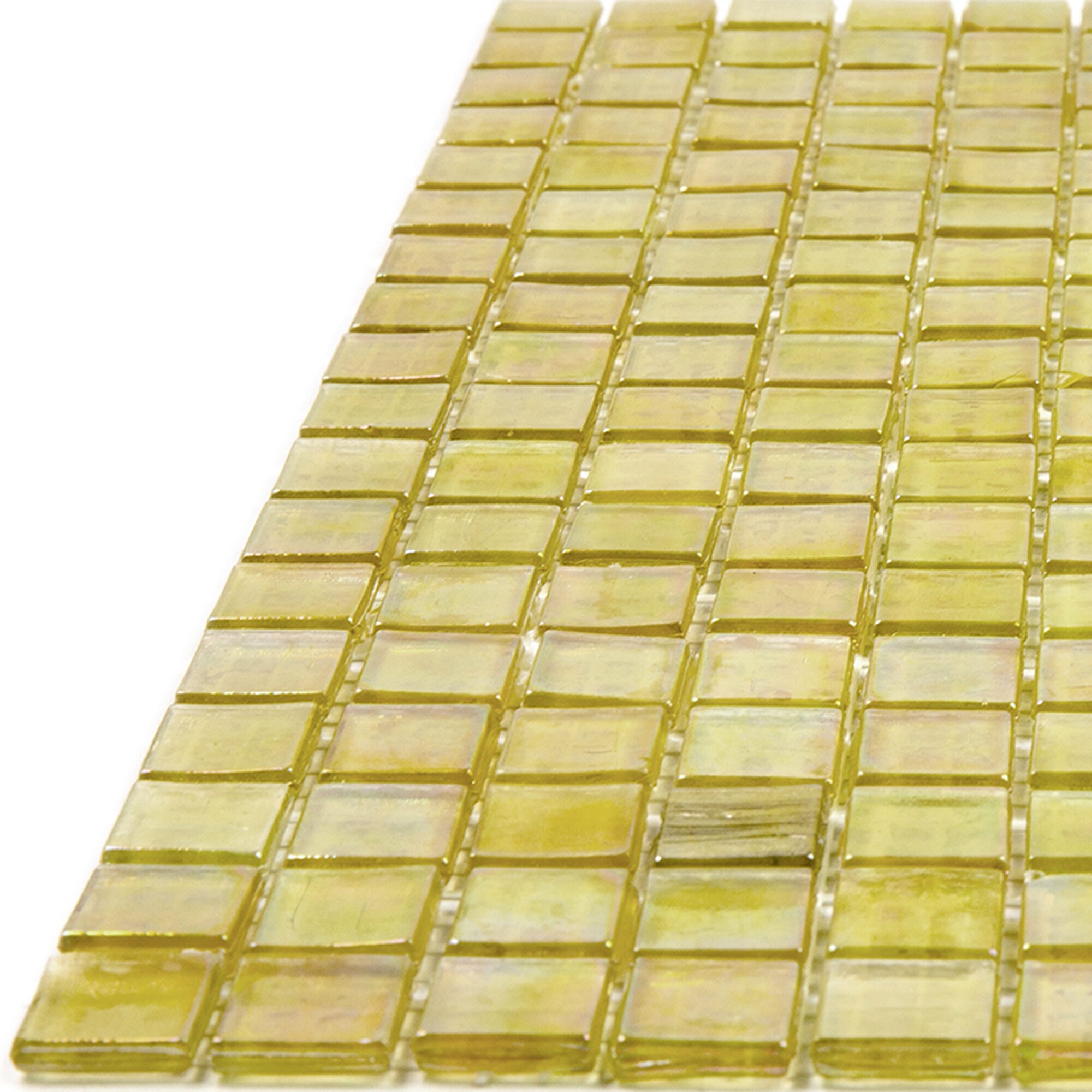 Golden Iridescent Glass Mosaic Tile for Wall and Floor