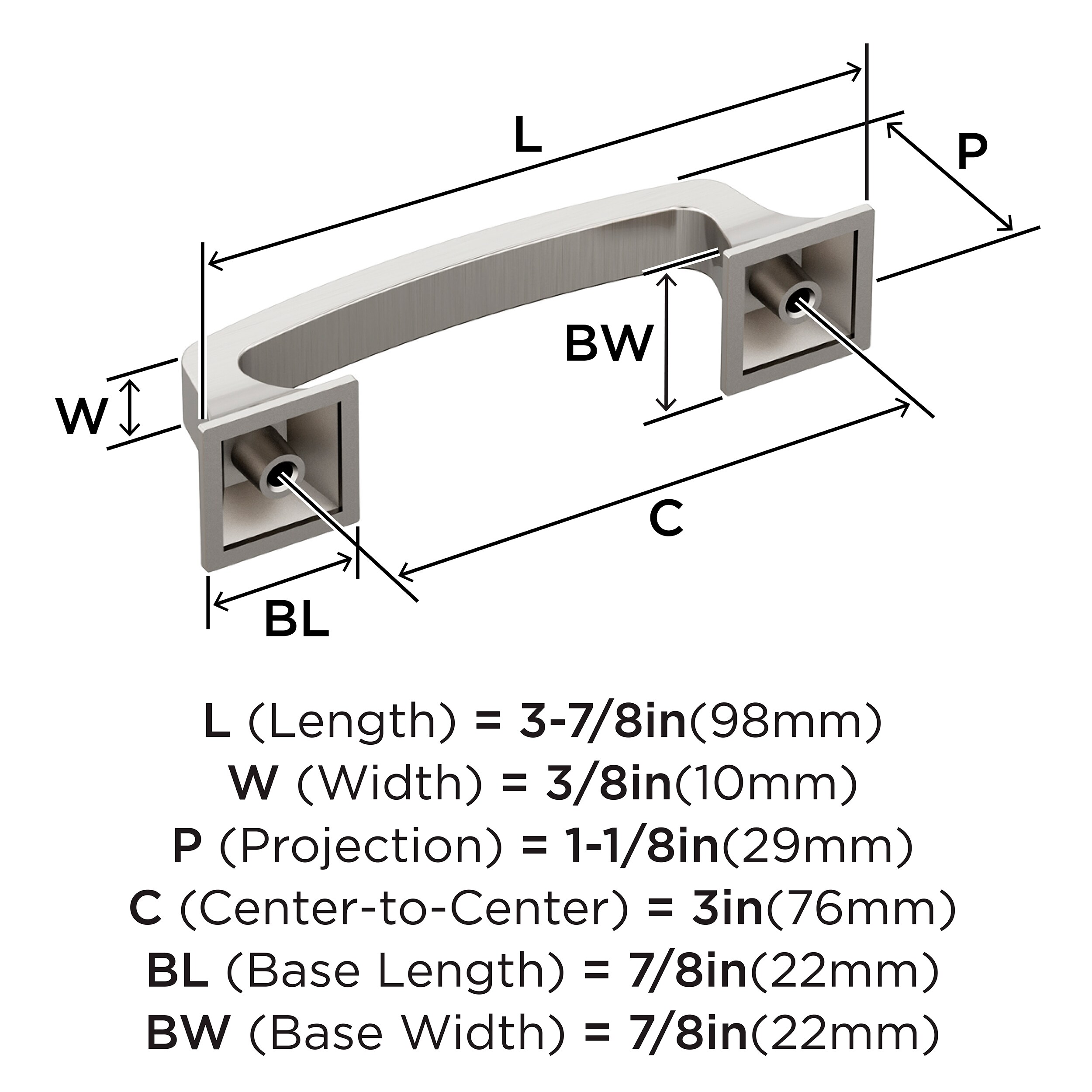 Amerock BP36778G10 Cabinet-Pulls - View #4