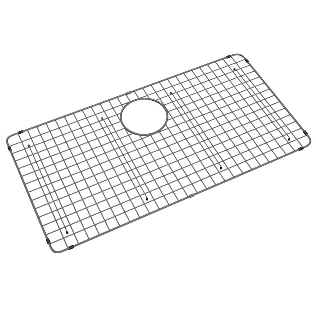 Rohl Forze 15.16 in. L x 29.13 in. W Bottom Grid in Black Stainless Steel
