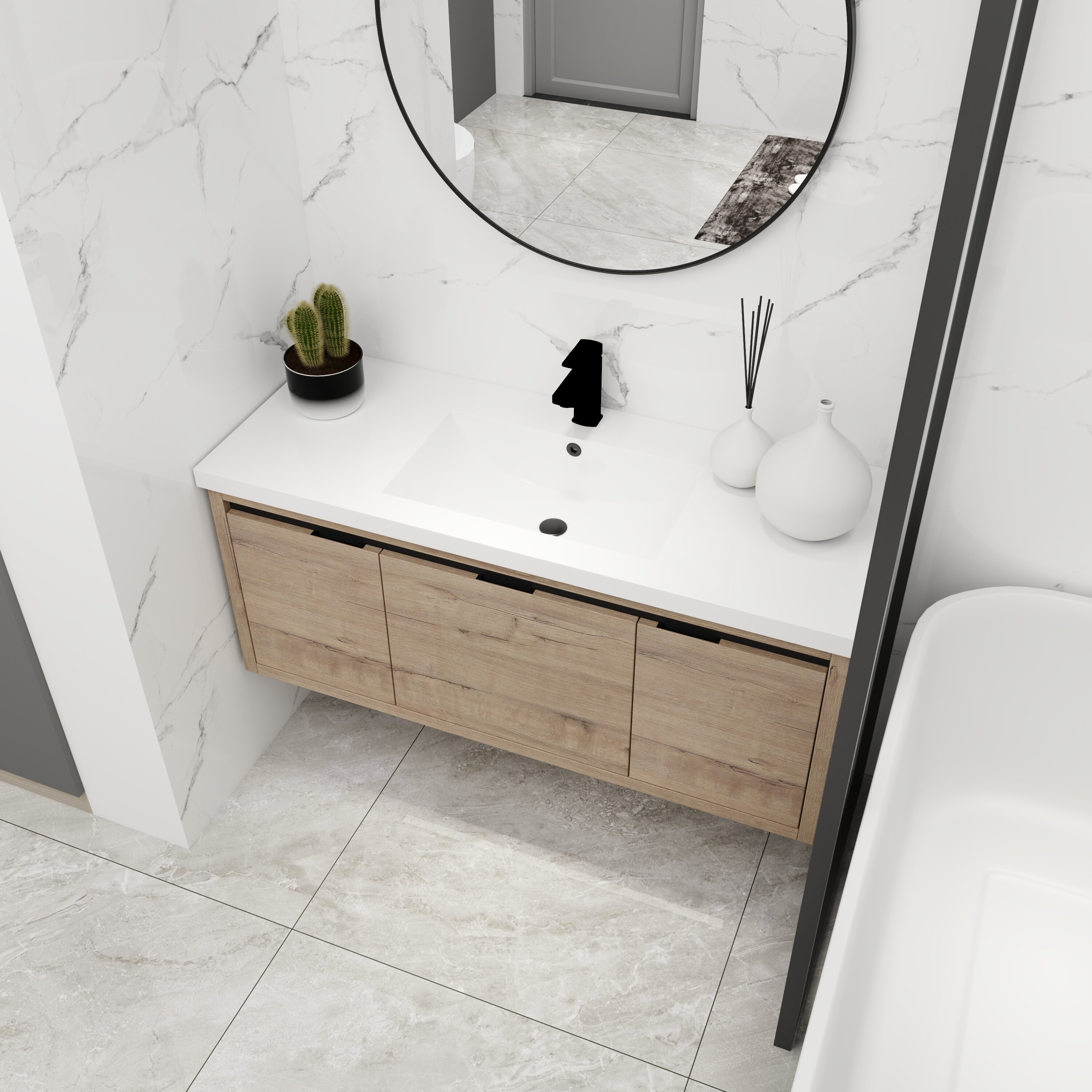 WELLFOR GLEM-28600056 Bath-Vanity-Combo - View #3