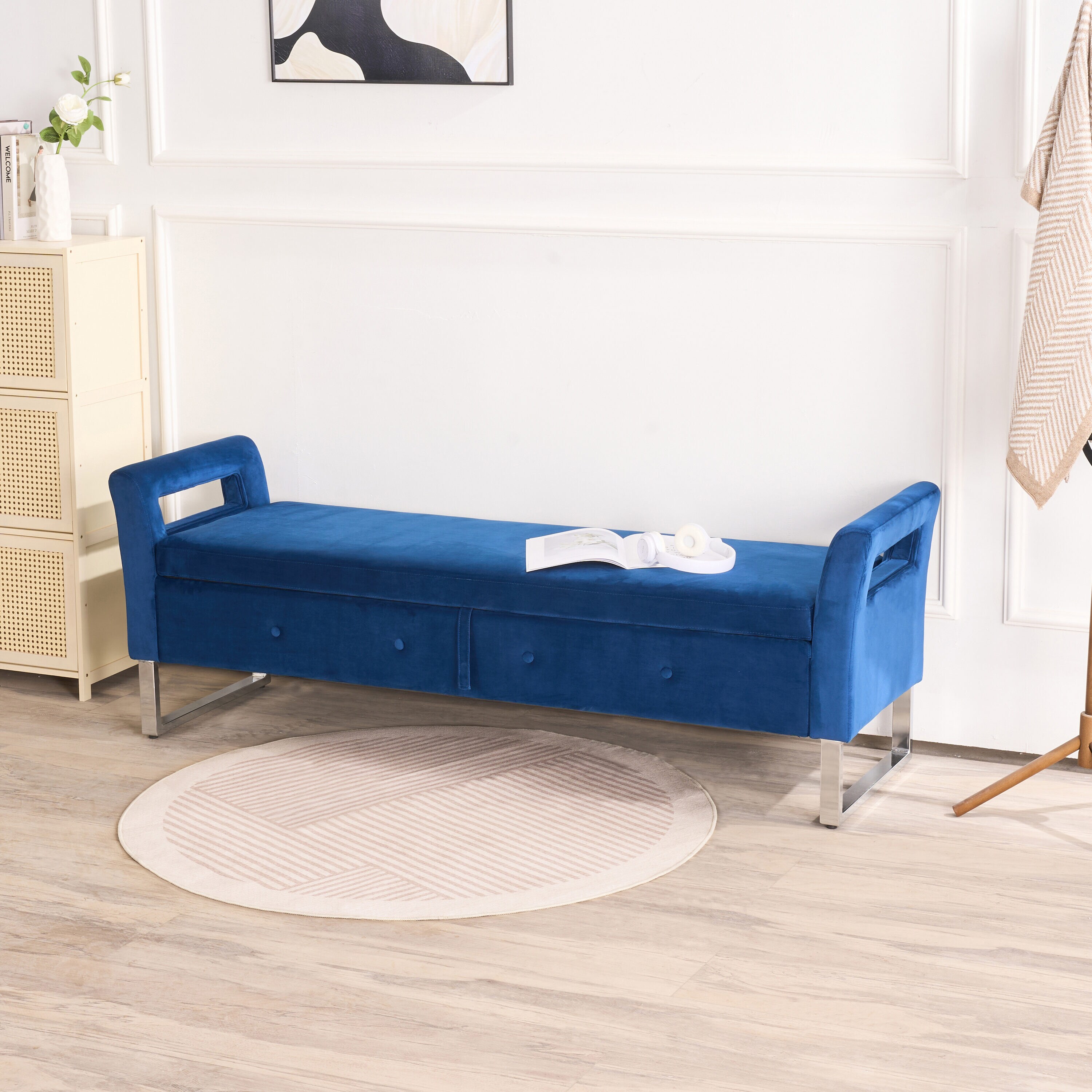 Hrinhom HC-S4113-NAVY bench - View #3