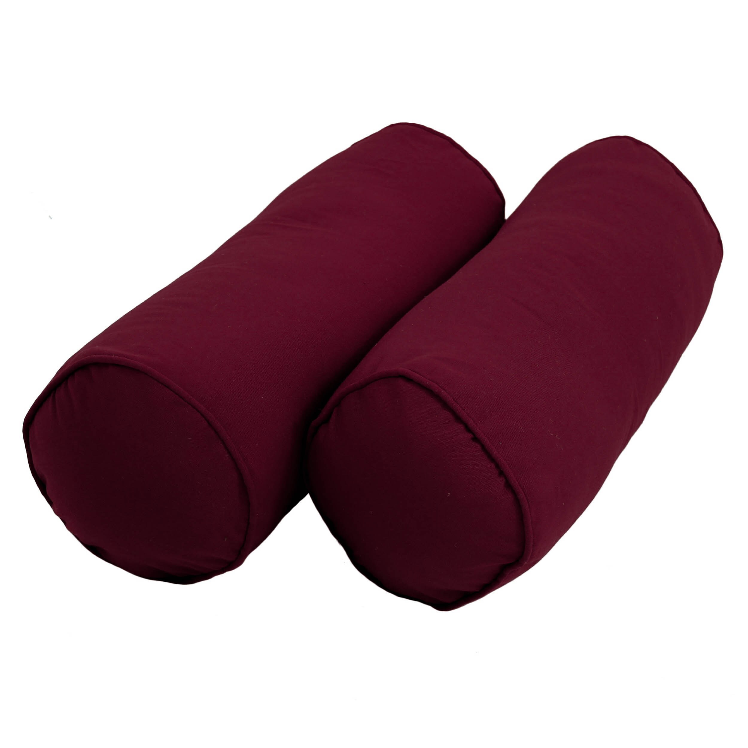 Blazing Needles 9814-CD-S2-TW-BG 2 -Piece 20-in x 8-in Burgundy Rectangular Indoor Decorative Pillow
