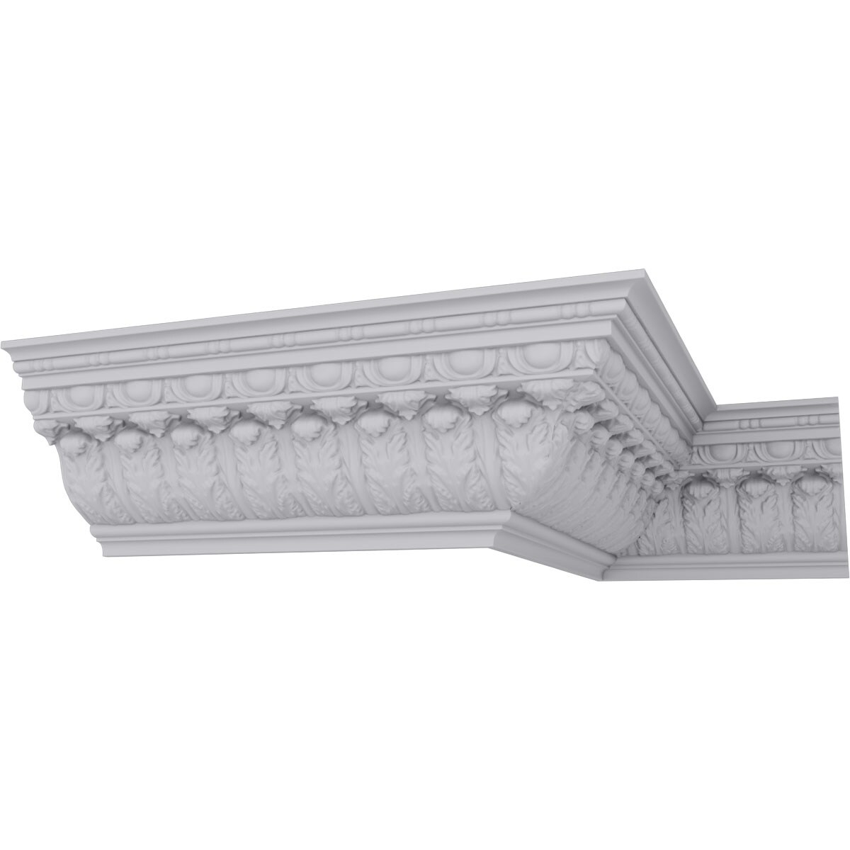 Acanthus Leaf White Polyurethane Crown Moulding