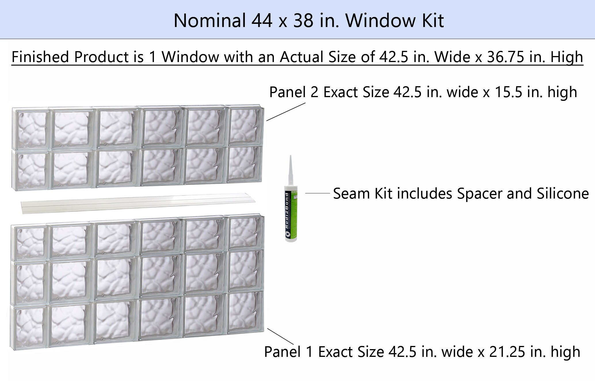 REDI2SET S4438DC Glass-Block-Windows - View #2