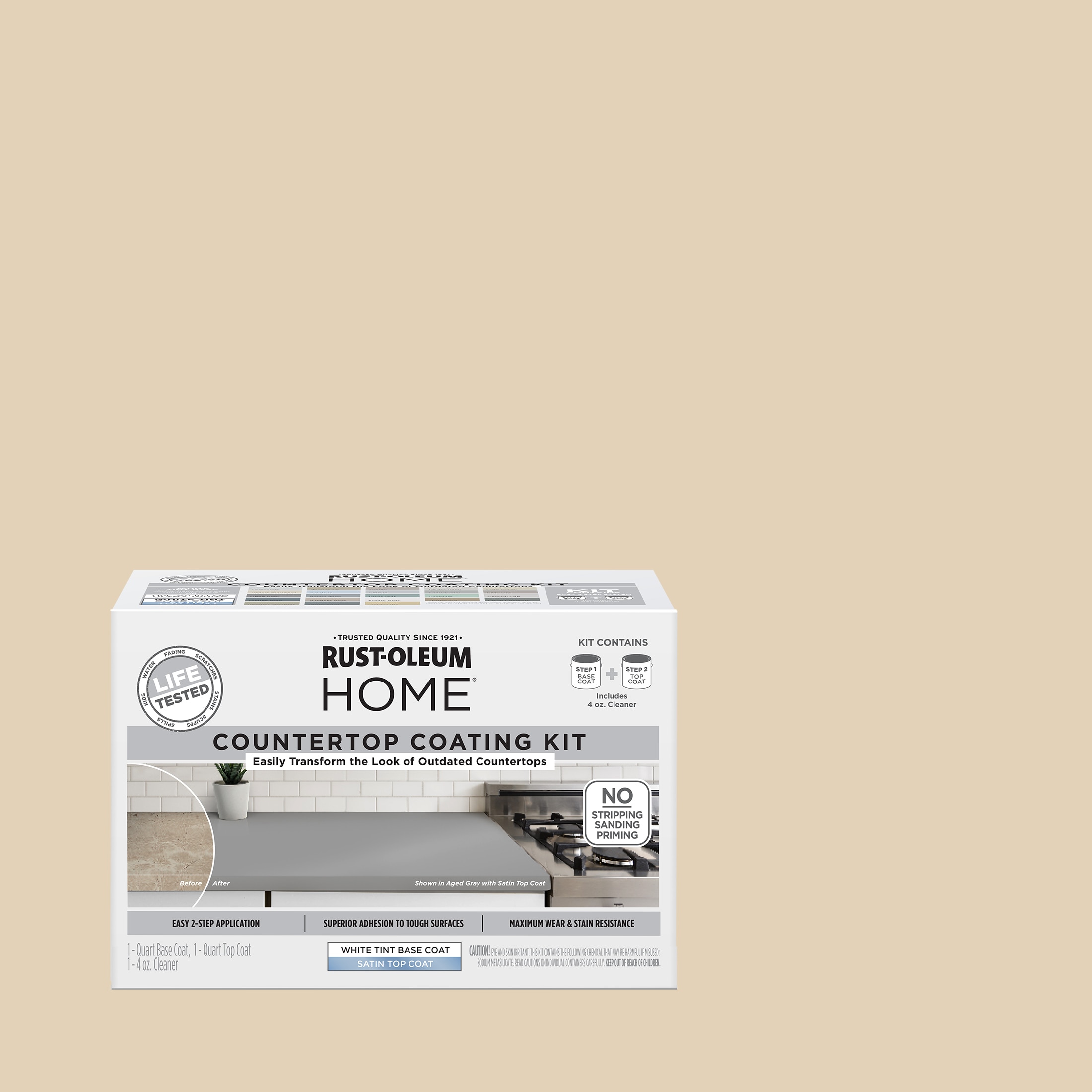 Rust-Oleum 38496202T  Home Cake Batter Satin Countertop Refinishing kit