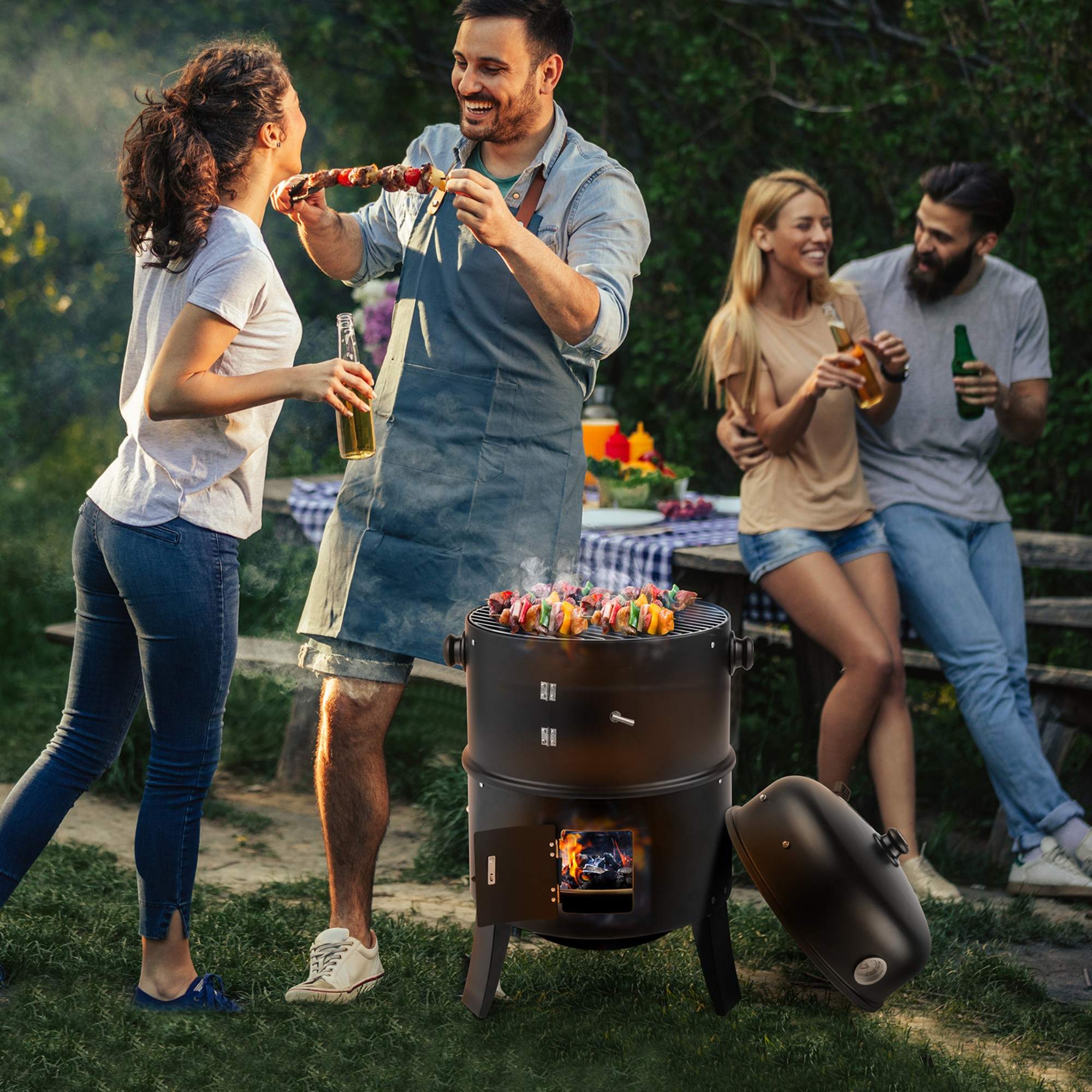 Wudkey L4-SH8J3X Charcoal-Grills - View #6