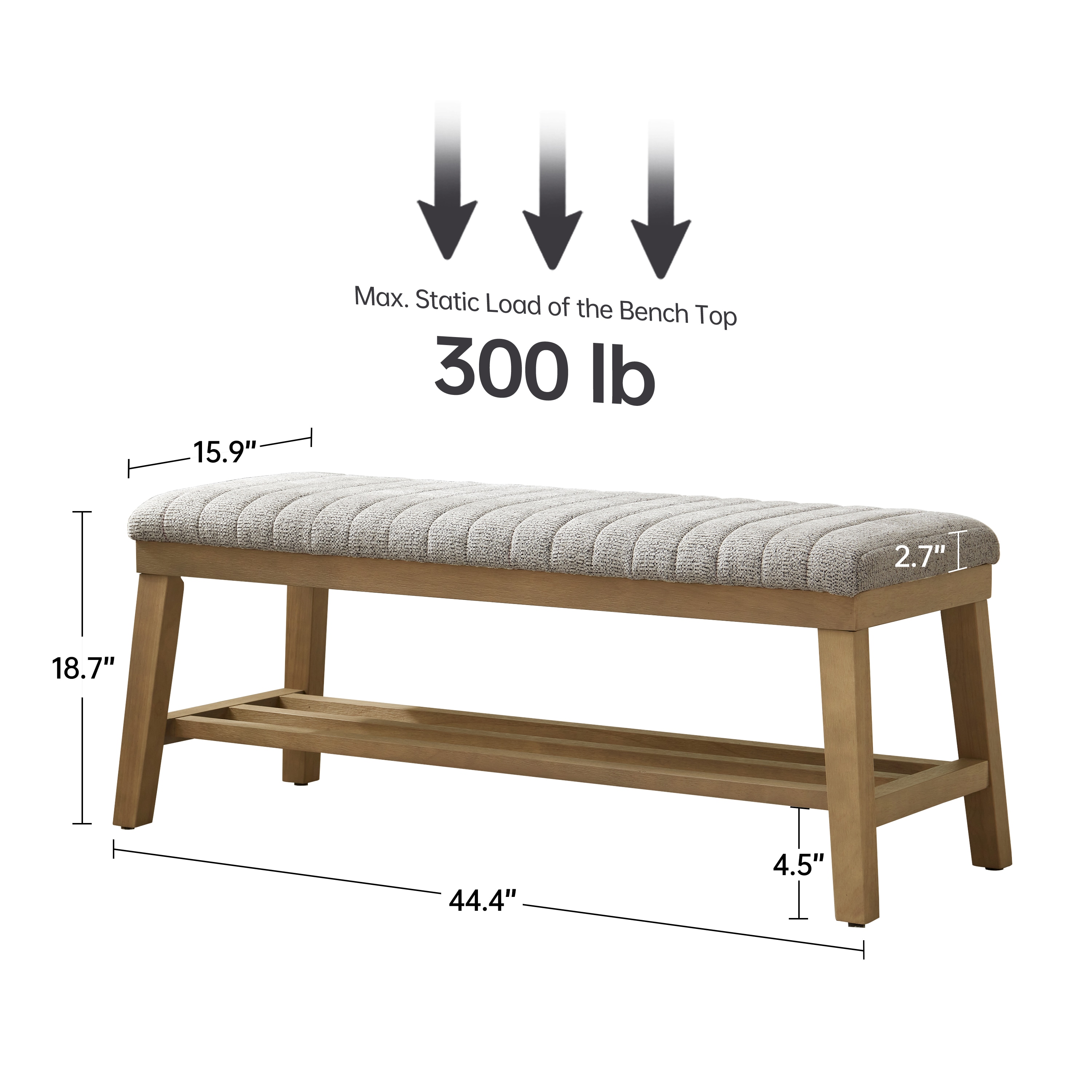 Keoni VK-480-BEI bench - View #4