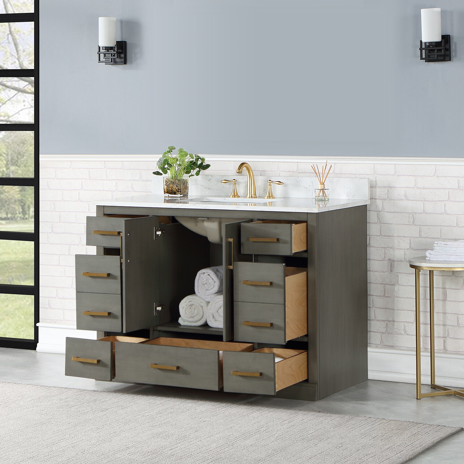 Altair 544048-GP-AW-NM Bath-Vanity-Combo - View #7