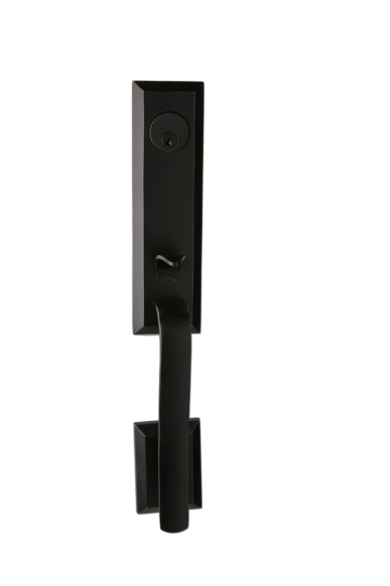 Delaney Hardware BV971002906R Oil Rubbed Bronze Exterior Single-cylinder deadbolt Keyed entry door knob Single pack