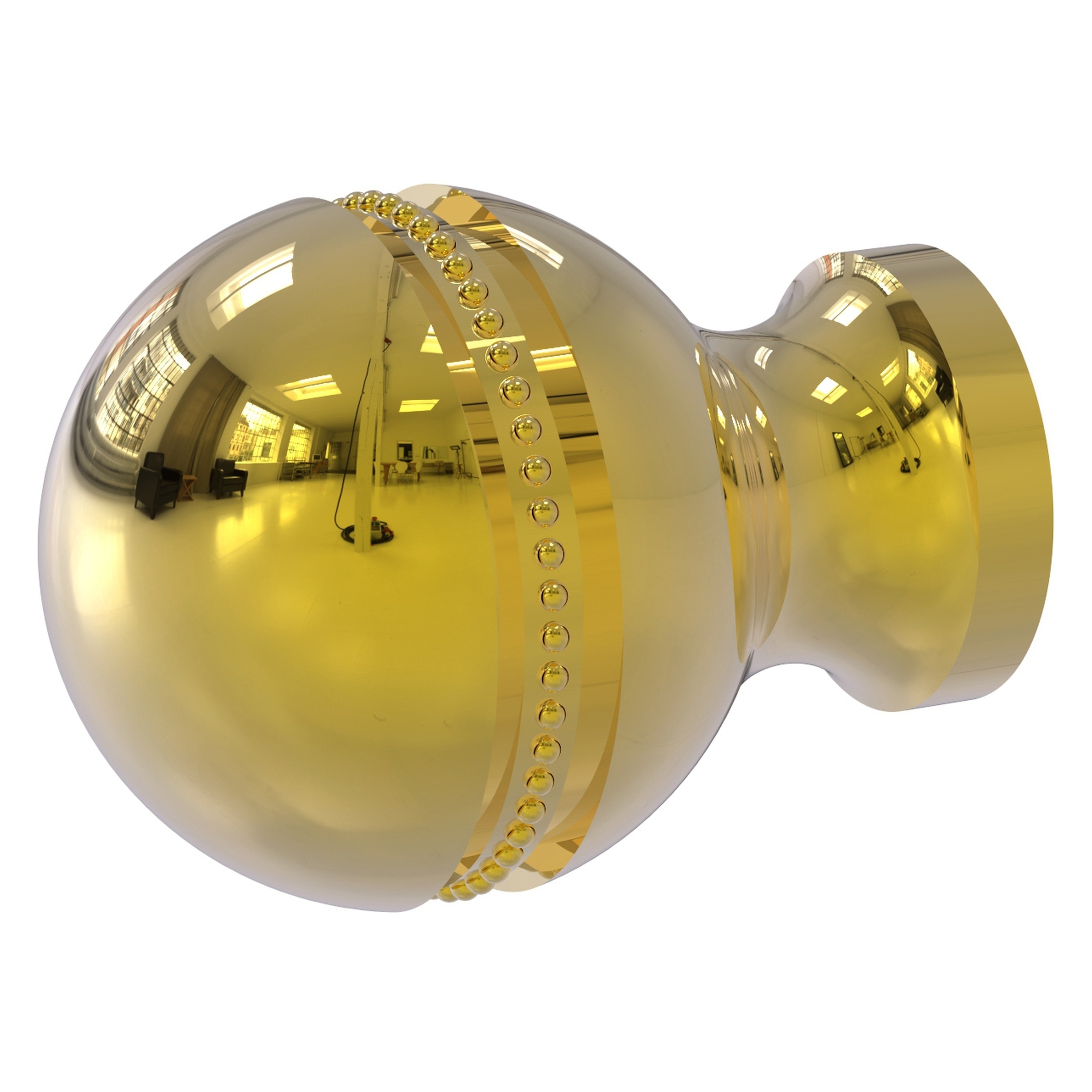 Hickory Hardware Williamsburg 1-1/4-in Polished Brass Oval