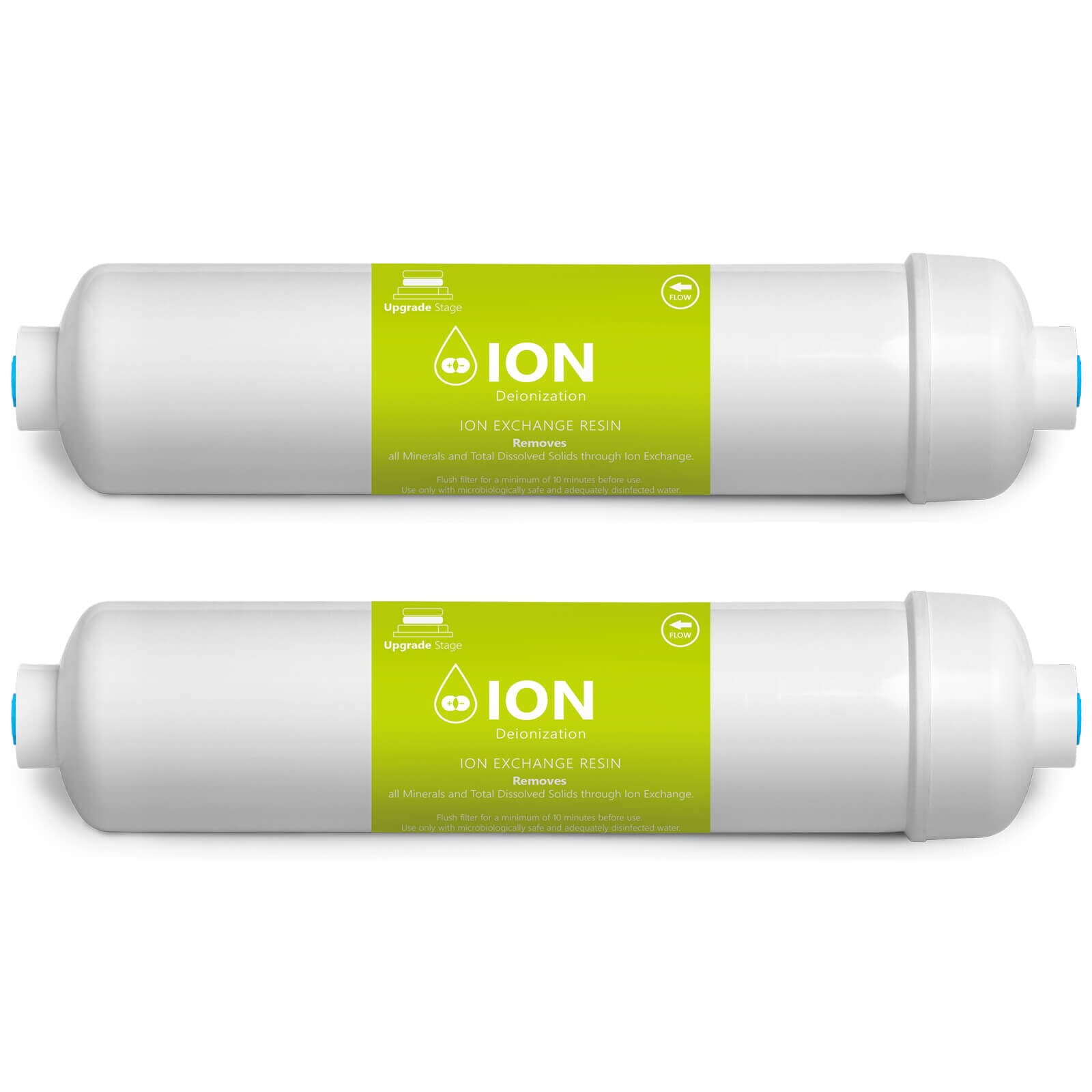 Express Water FLTDI102J FLTDI102J 2 Pack Deionization Reverse Osmosis Ion exchange Under sink Replacement Filter 2 -Pack