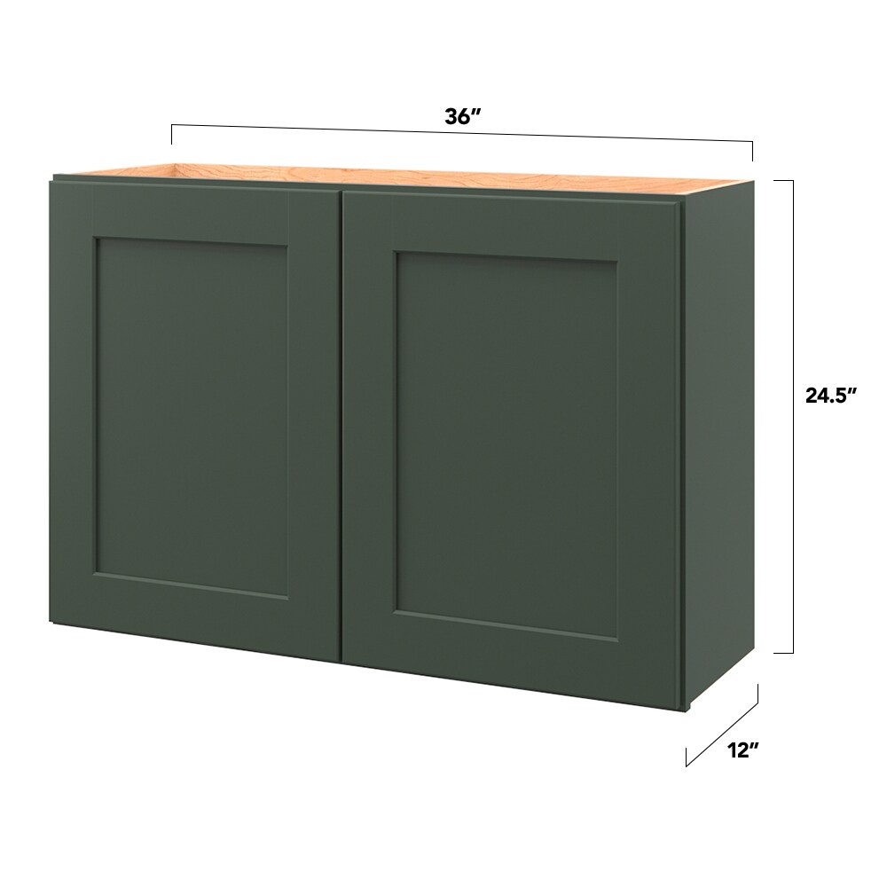 allen + roth Galway 36-in W x 24.5-in H x 12-in D Sage Wall Fully ...