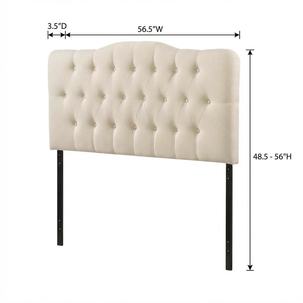 FurniFact BO583790WHT Upholstered-Headboards - View #2