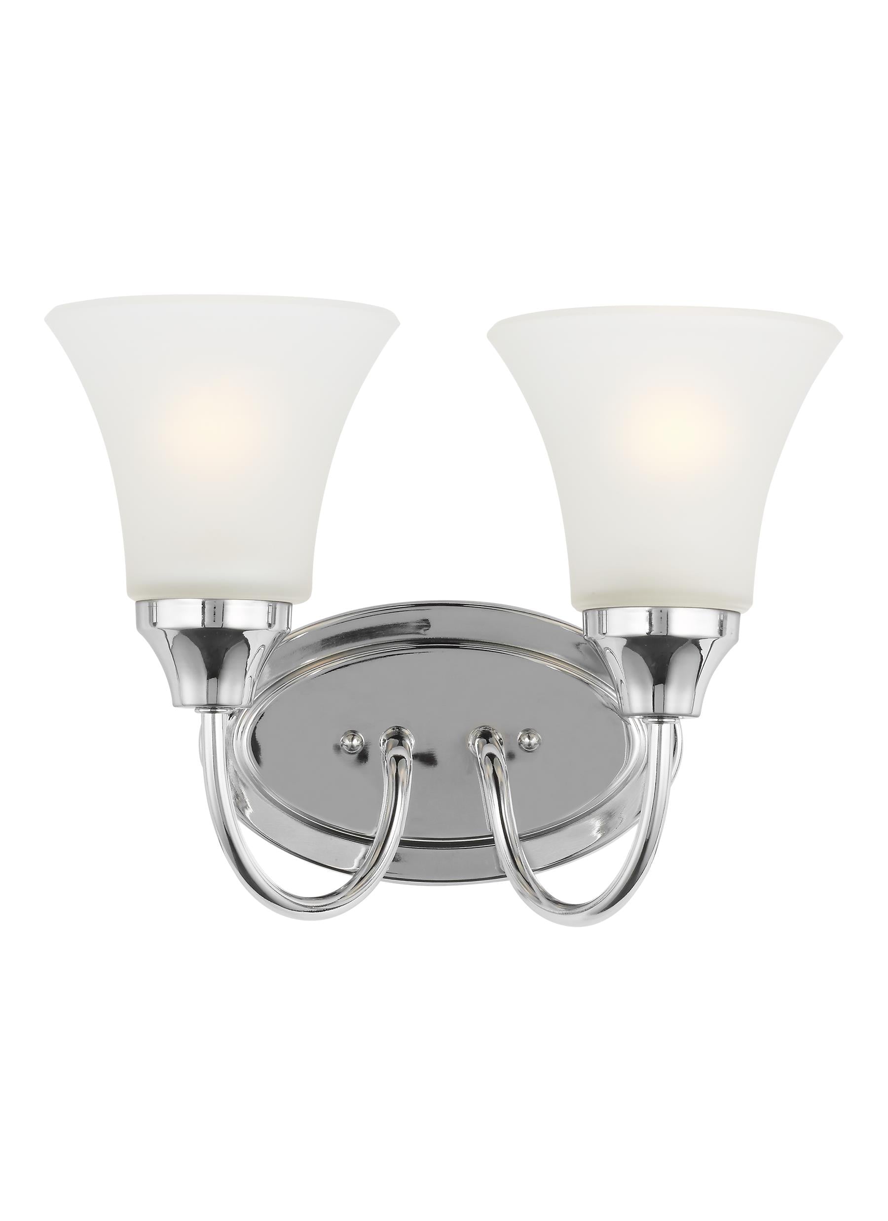 Generation Lighting 44806-05 Holman 11.75-in 2 -Light Polished Chrome Traditional Vanity light