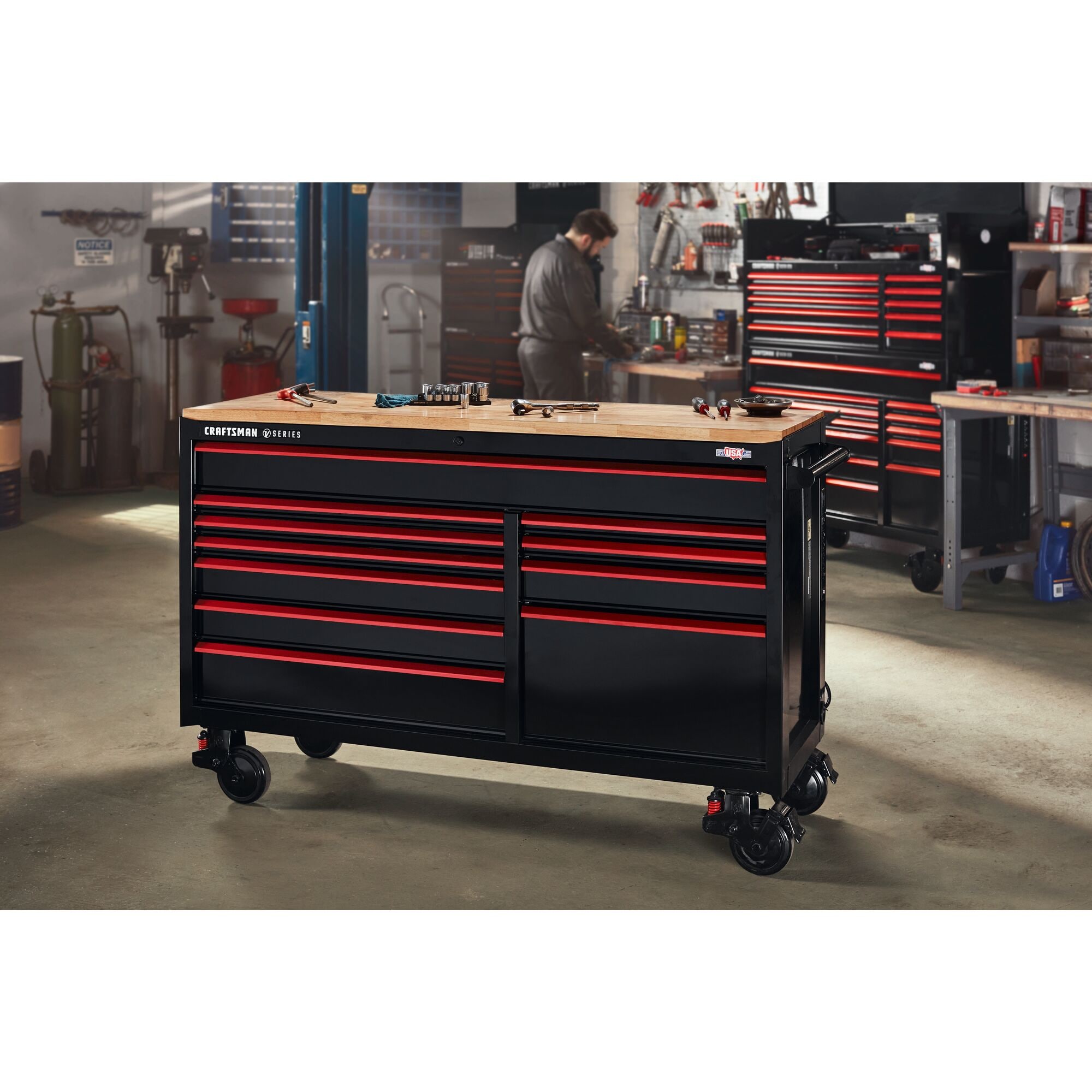 MAXIMUM Tool Chest w/ 8 Drawers, Matte Black, 41-in