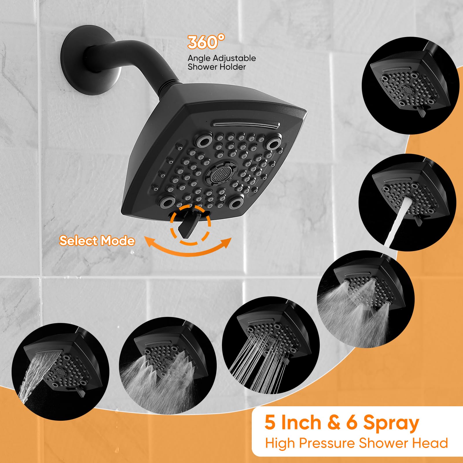 CYIKE LCY0810E073 Fixed-Showerhead - View #6