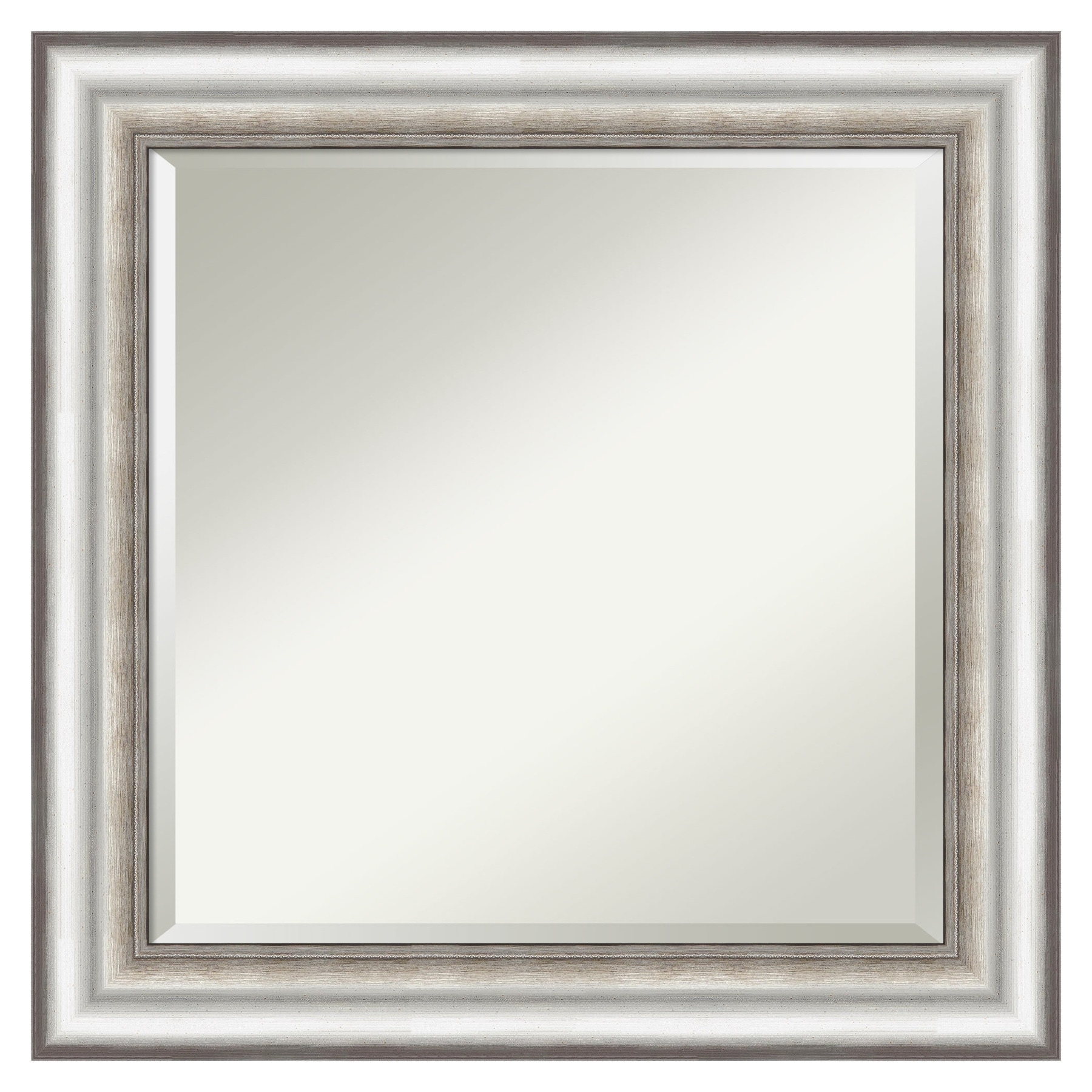 Amanti Art A17005480306 Salon Silver 25.25-Inches W x 25.25-Inches H Square Salon Silver Framed Wall Mirror