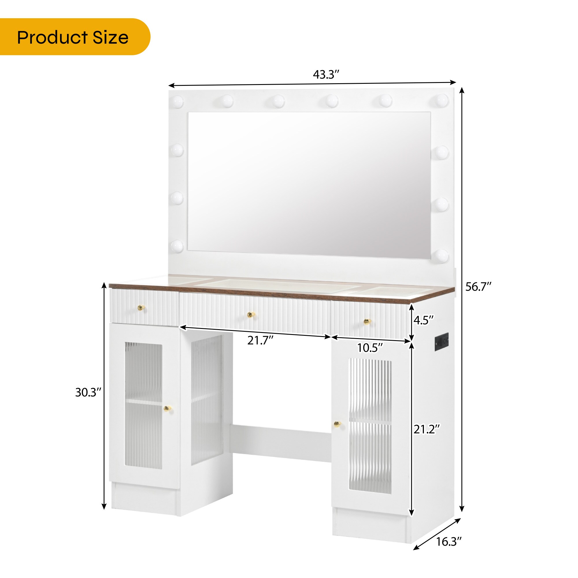 ModernLuxe N704P263505K Bedroom-Vanities - View #6