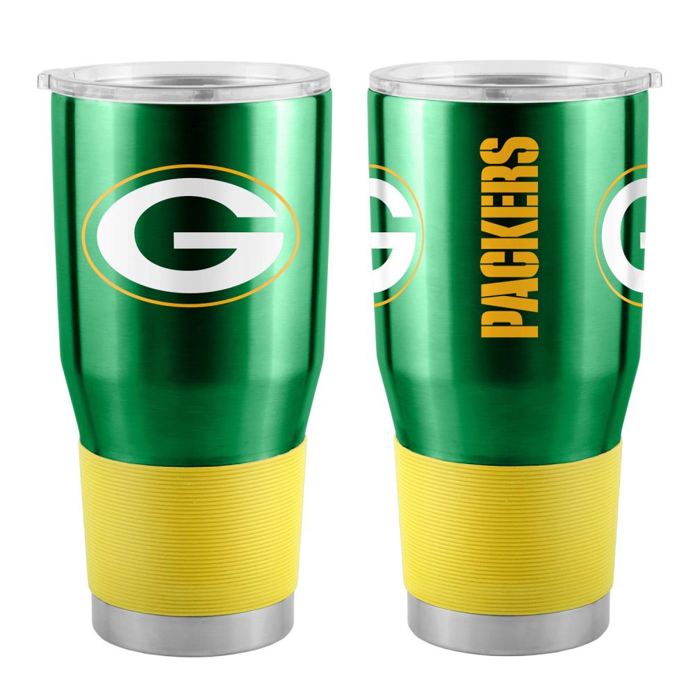 Logo Brands Green Bay Packers 30-fl oz Stainless Steel Green Cup Set of: 1