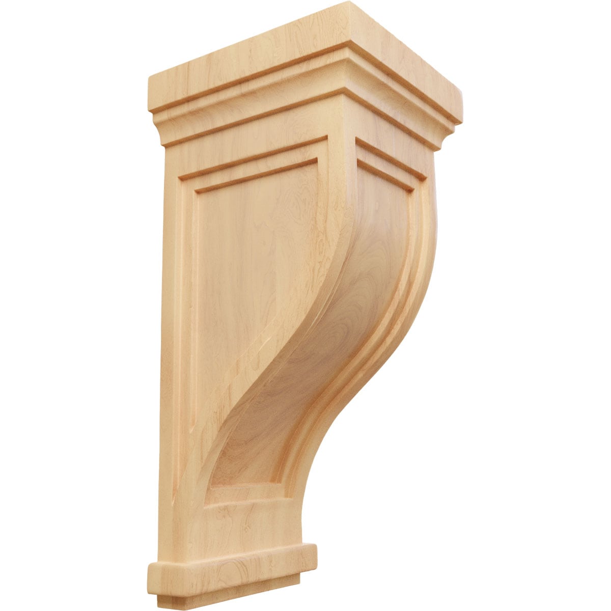 Ekena Millwork COR07X08X17TRRO 7.5-in x 8.0-in x 17-in Unfinished Red oak Wood Paintable/Stainable Corbel
