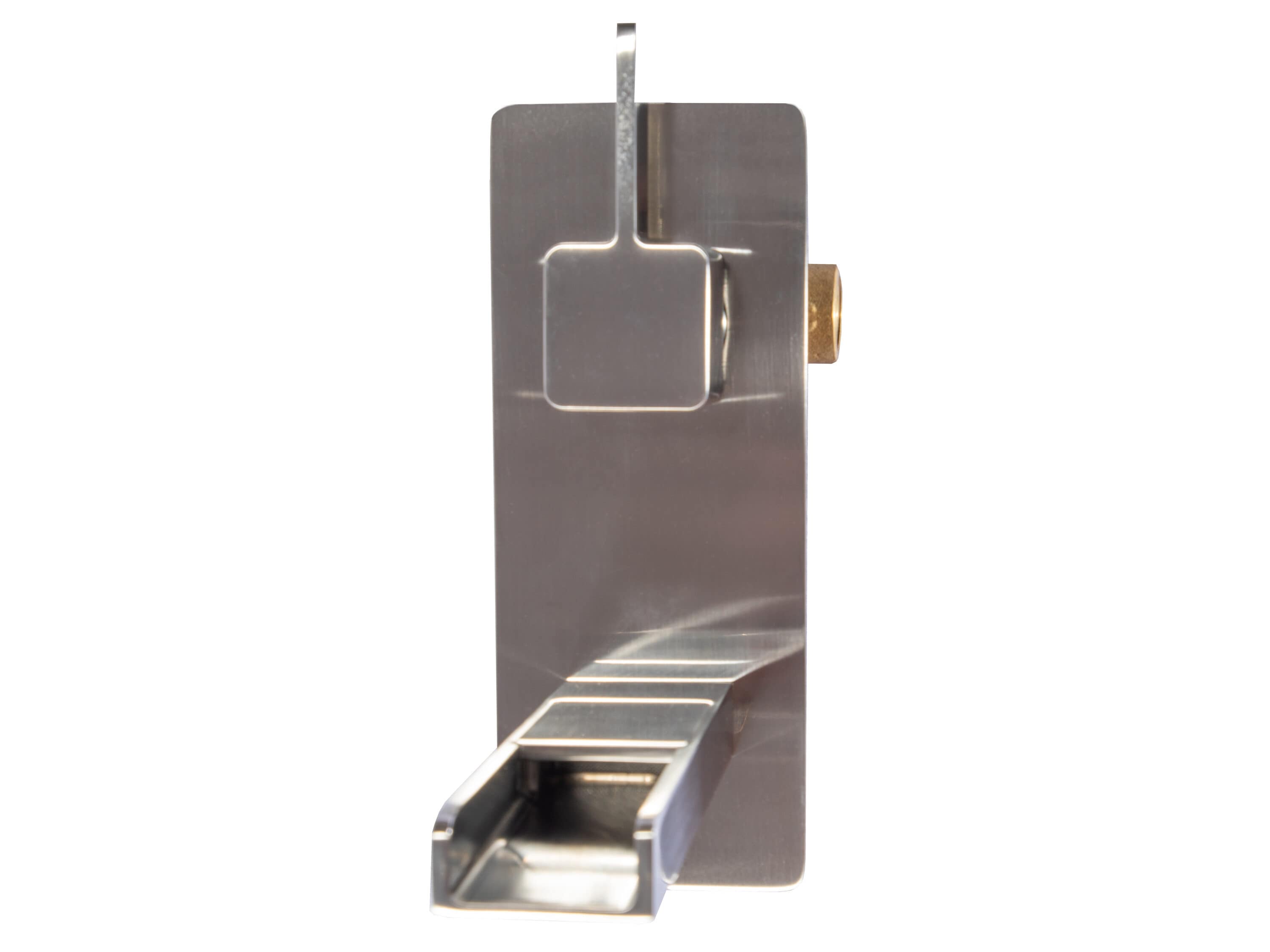 Brushed Nickel Wall-Mounted Waterfall Bathroom Faucet